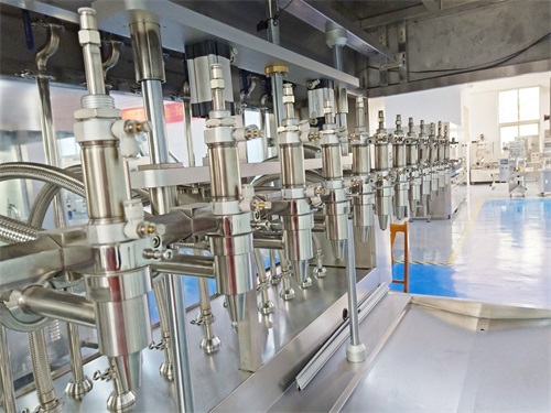 仔細看，食用油灌裝機在小包裝食用油中的灌裝流程